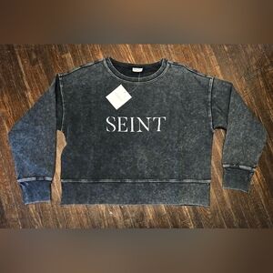 NEW Women's M Seint Cropped Crewneck Sweatshirt